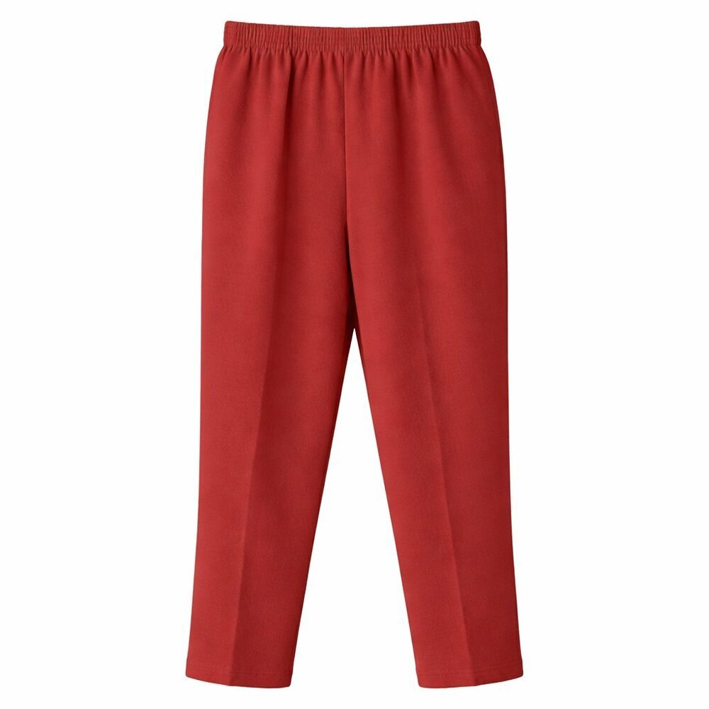 ALFRED DUNNER Pull-On Elastic Waist Orange Comfort Pants Size 12